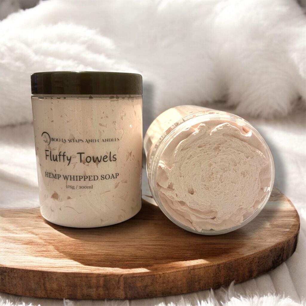 fluffy towels whipped soap